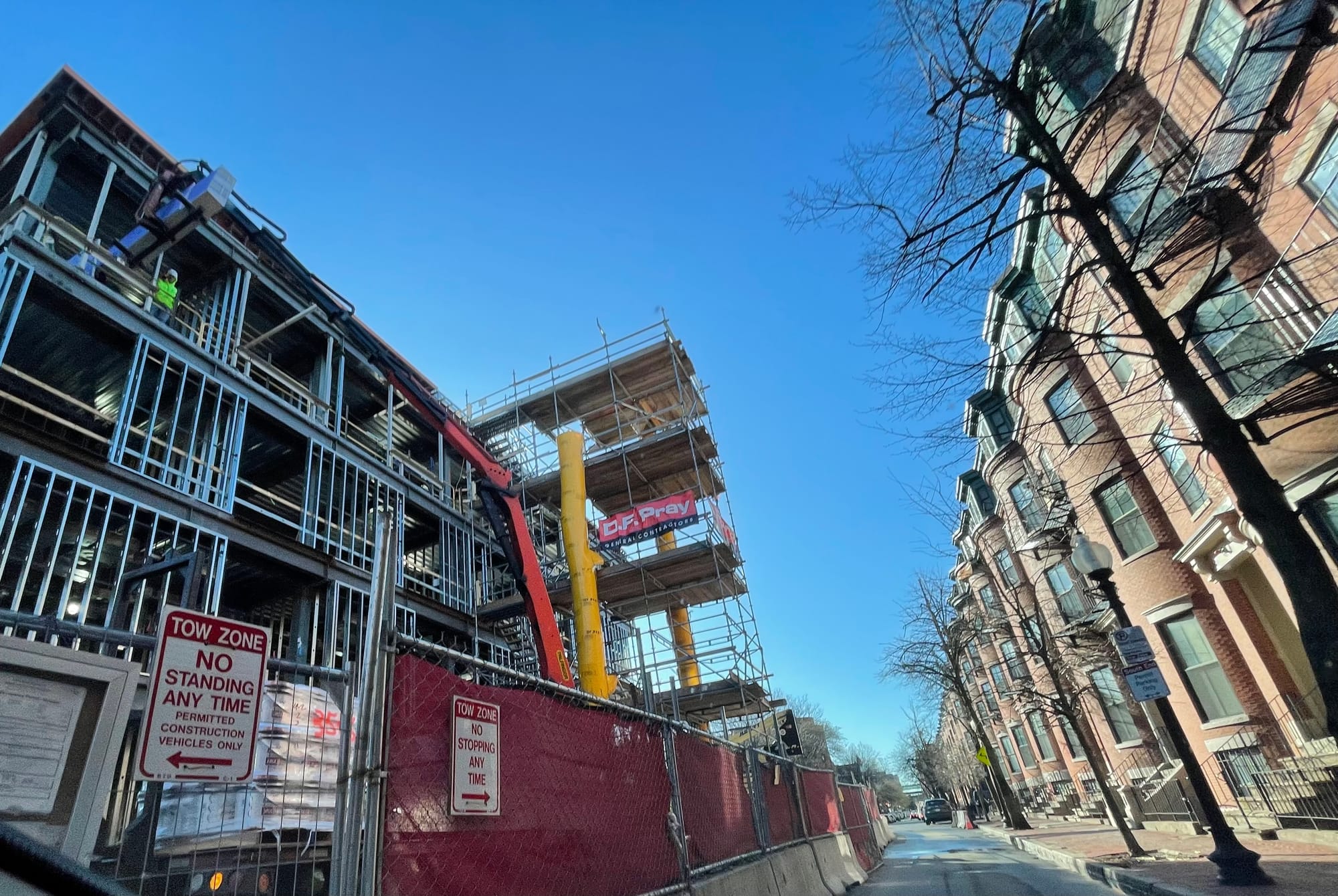 The La Casa Multicultural Arts Center under construction on West Newton Street in the South End.