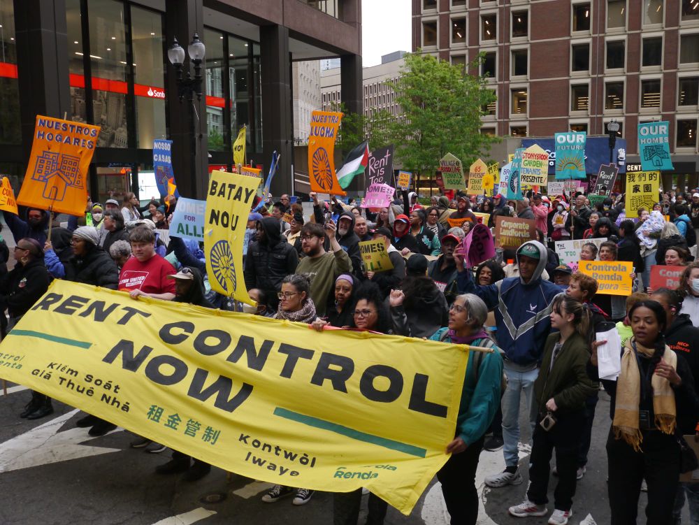 Activists march for rent control post image