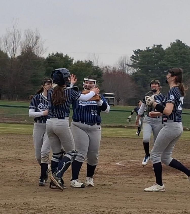 Yarmouth rises off the deck to edge Greely in softball opener