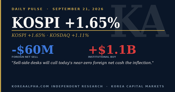 Daily Pulse: September 21, 2026