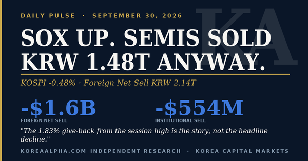 Daily Pulse: September 30, 2026