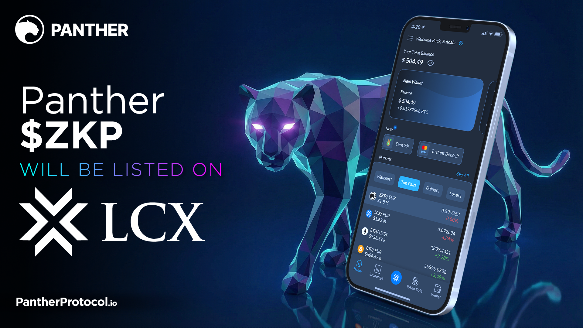 Panther Protocol to be listed on LCX