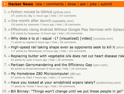 VBM on Android - Top Stories Screen