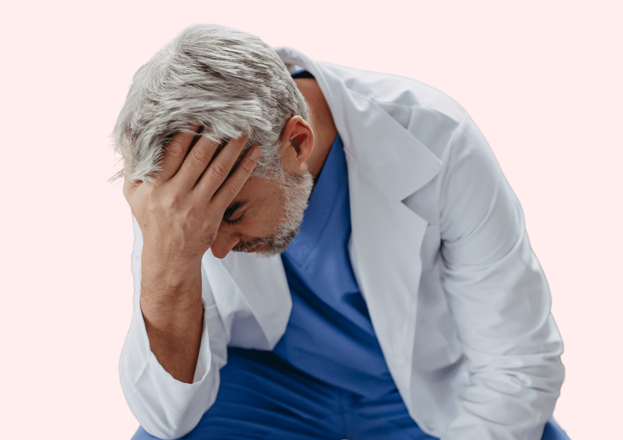 Physiotherapeut ist ausgebrannt.