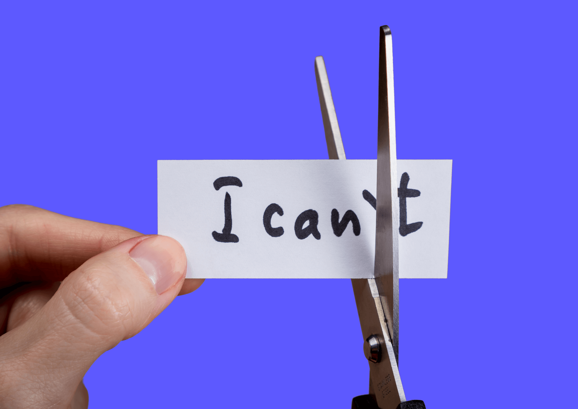 Eine Selbstwirksame Einstellung ist: Ich kann. Nicht: ich kann nicht.