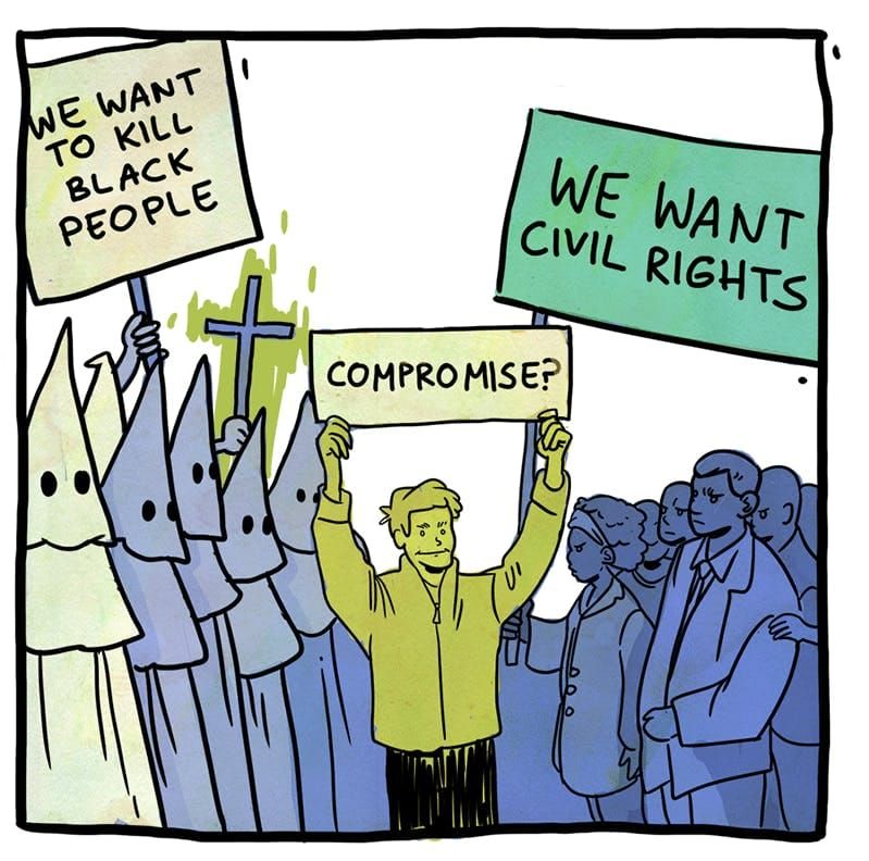 The Bad Faith of Enlightened Centrism