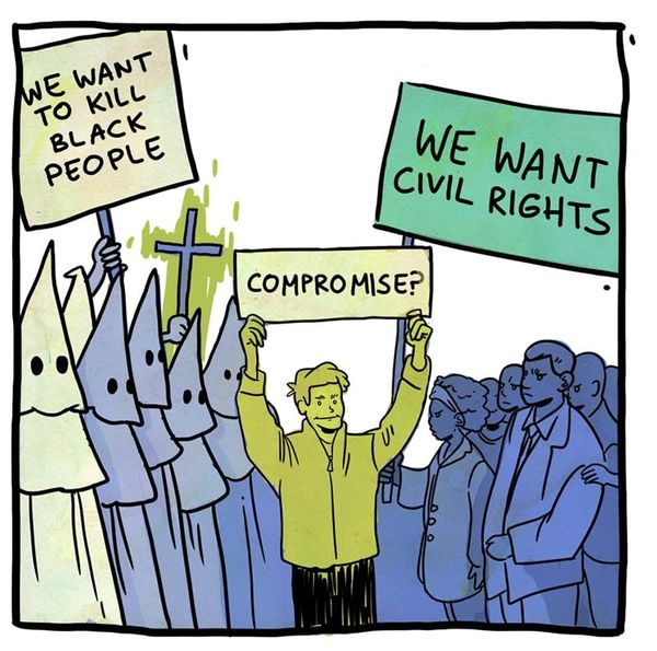 The Bad Faith of Enlightened Centrism