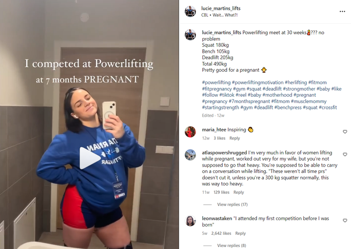 On squatting 400 pounds at seven months pregnant