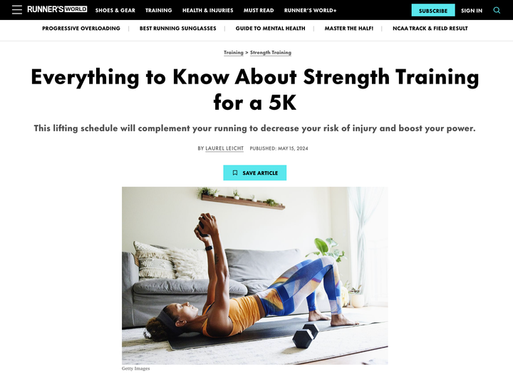 'But I'm a runner! How do I strength-train?'