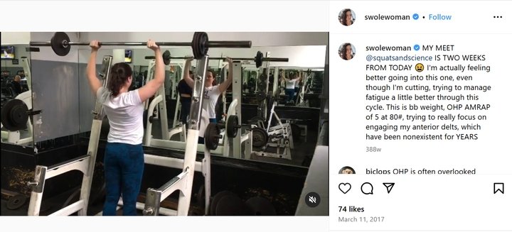 We will now practice radical empathy for the overhead press