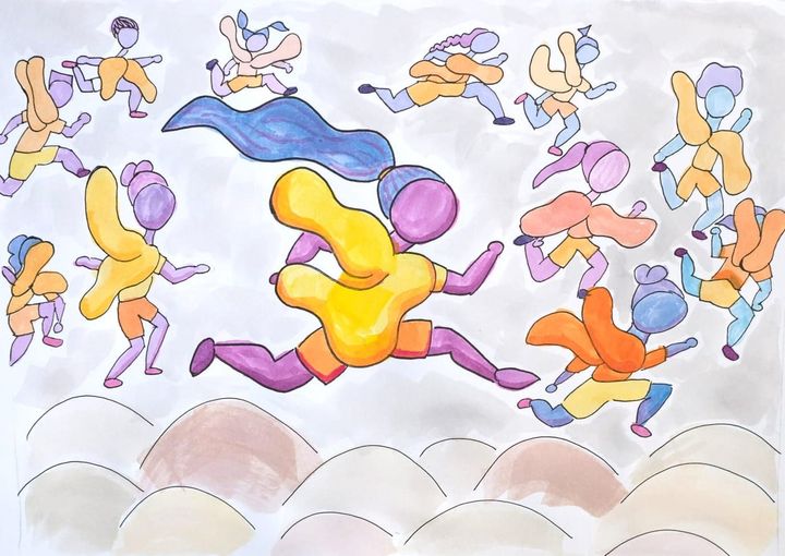 a dreamscape where people with breasts run free without judgment