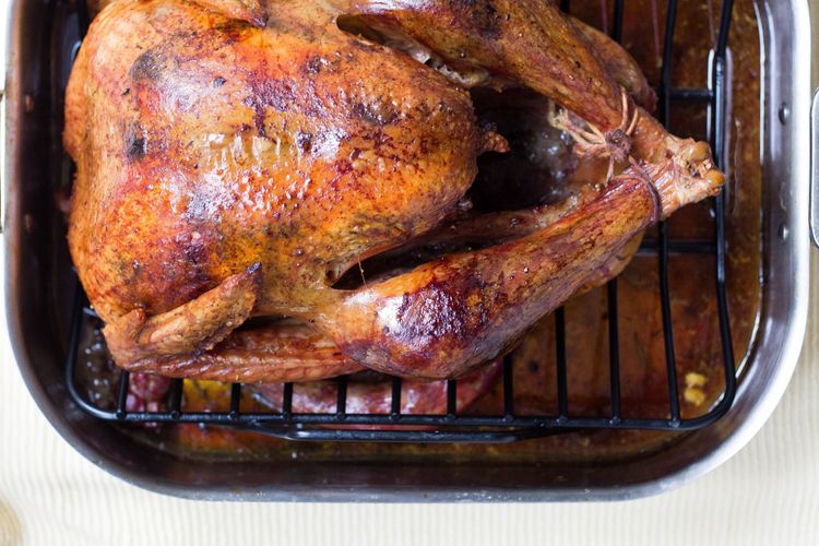 A whole rotisserie chicken