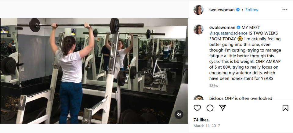 We will now practice radical empathy for the overhead press