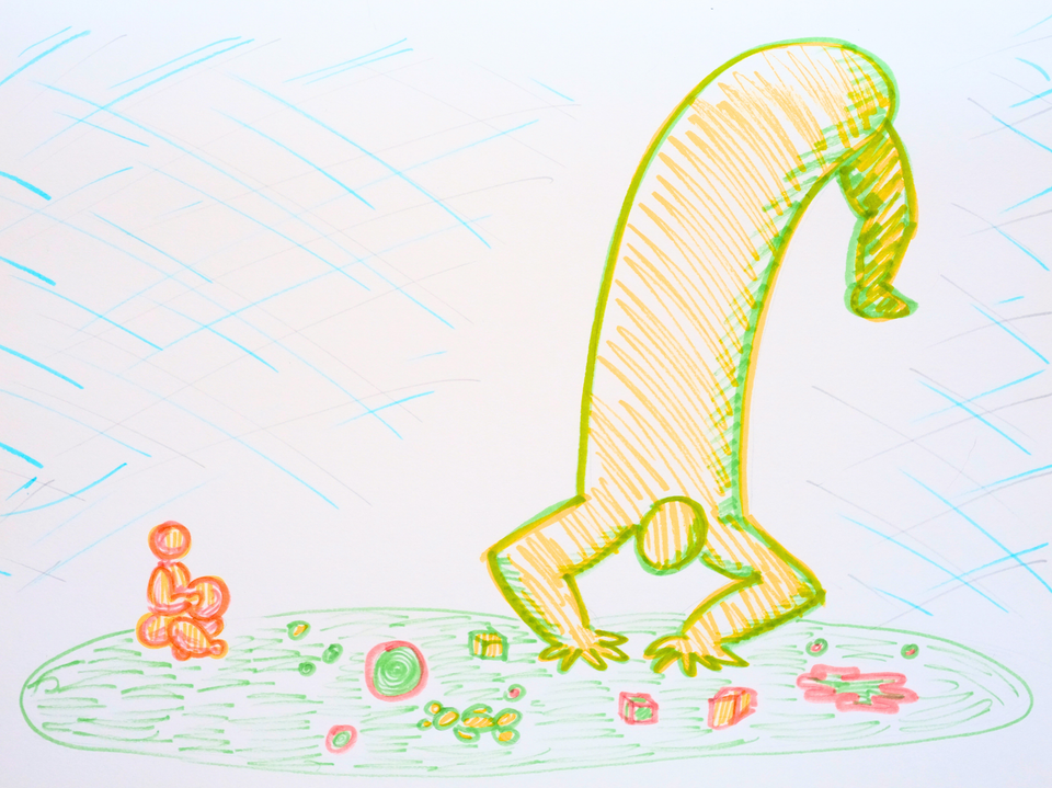 the art of bending down