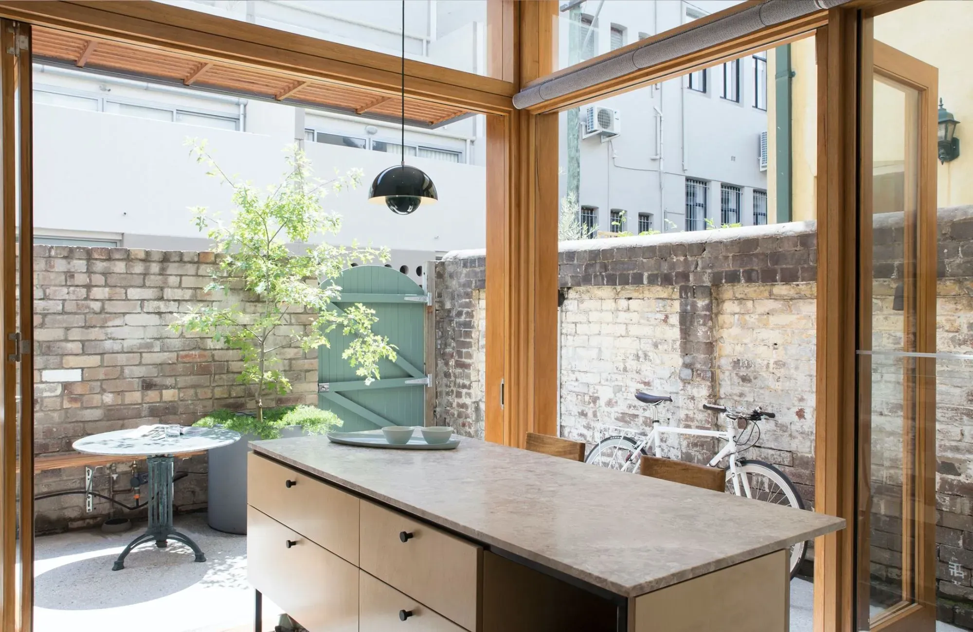 OTC Terrace House by Marker Architecture & Design kitchen island view