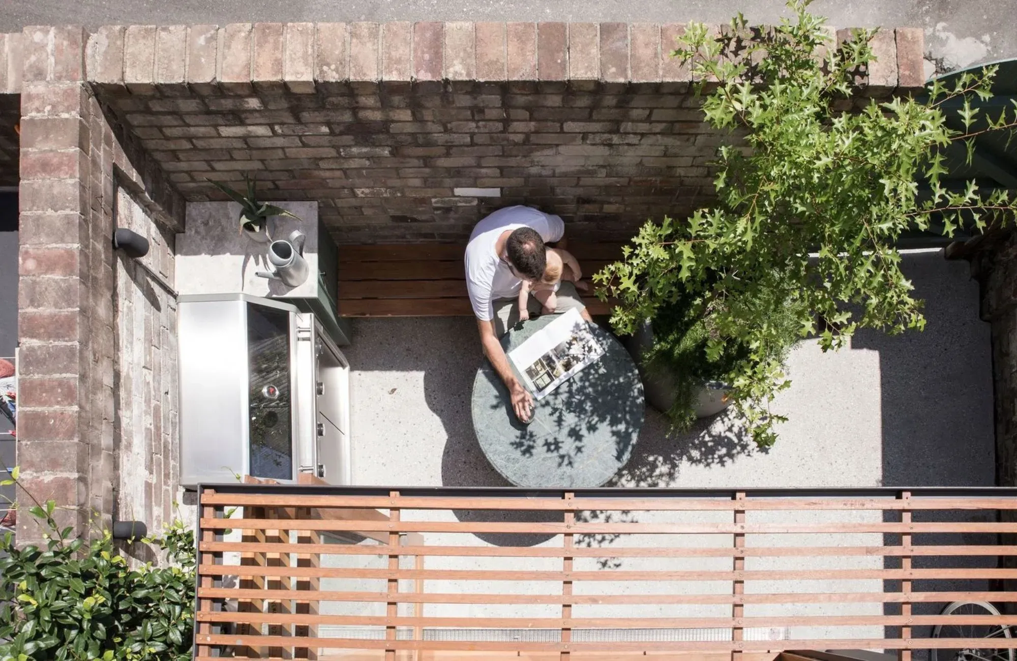 OTC Terrace House by Marker Architecture & Design courtyard view