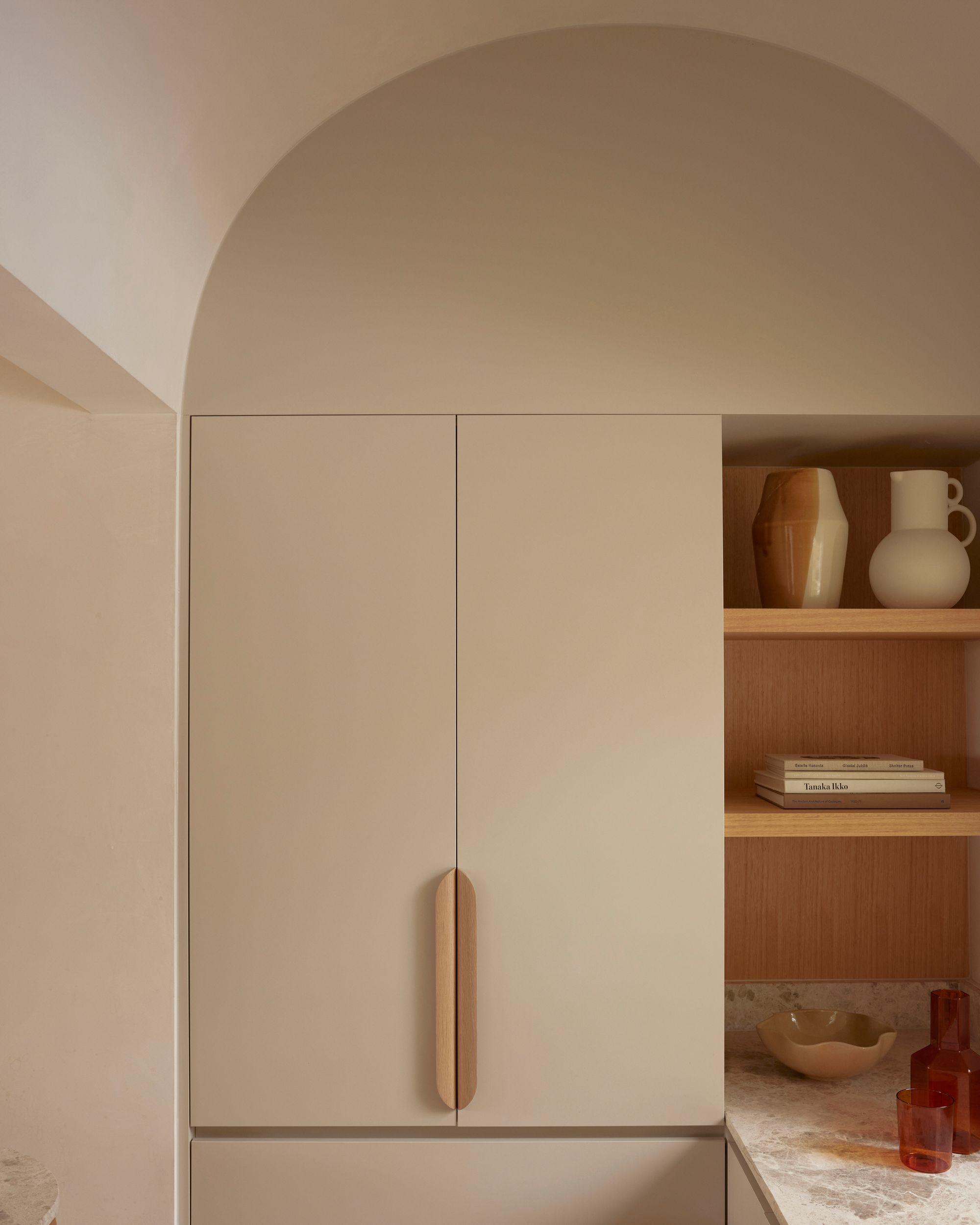 Portsea Surf Shack by Blair Smith Architecture. Detailed view of Costal kitchen. 