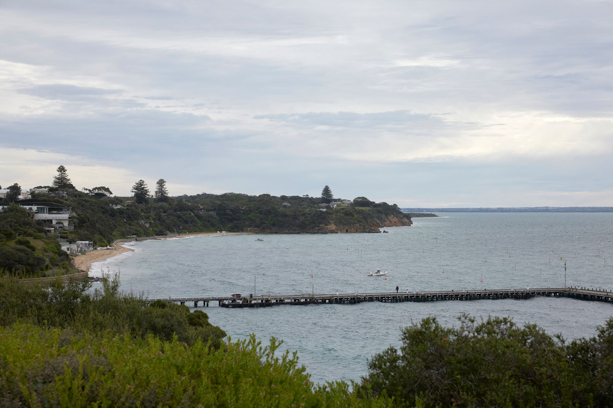 Portsea Surf Shack by Blair Smith Architecture. Landscape view out to Mornington Peninsula