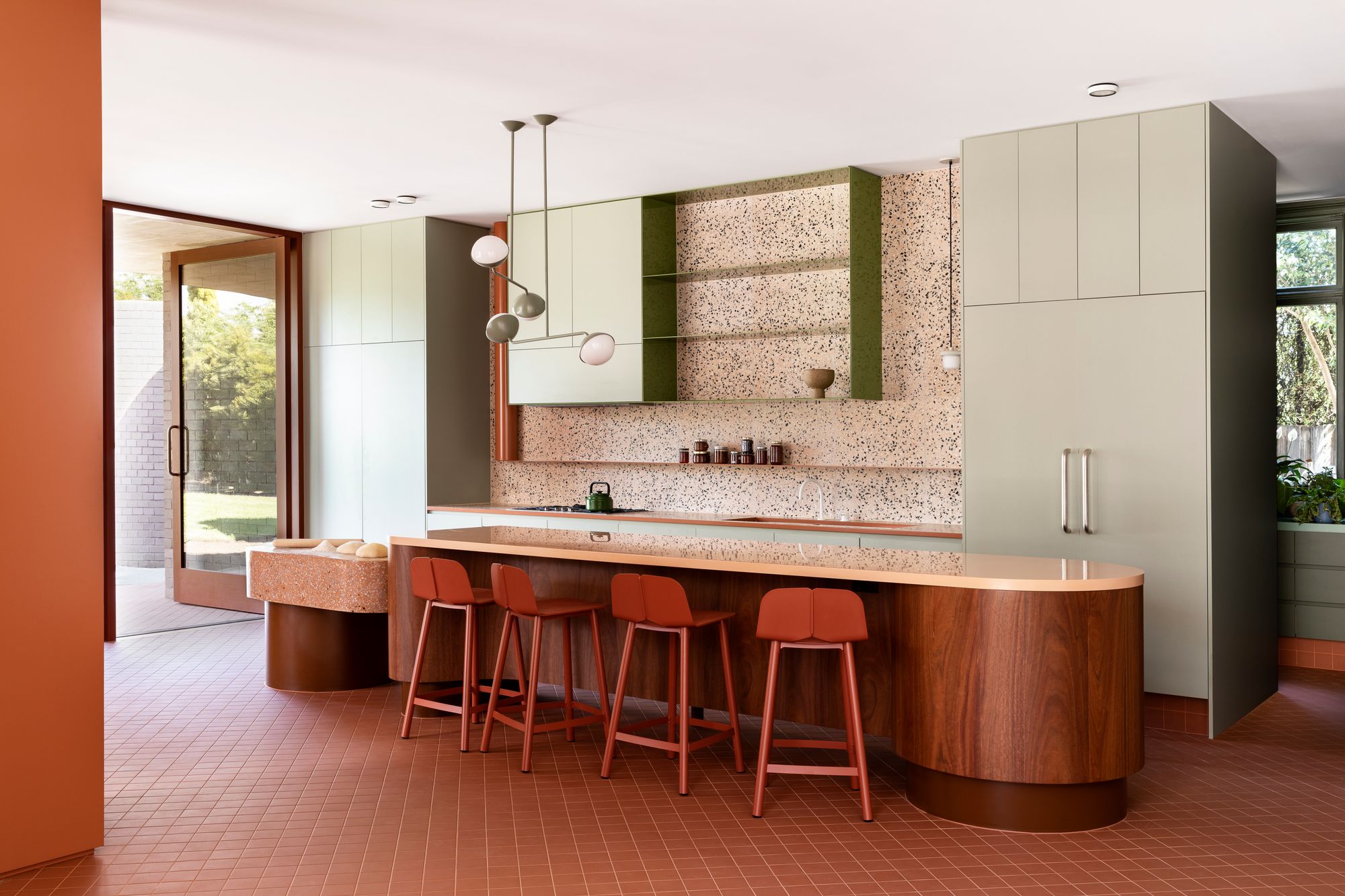 Hermon by WOWOWA. Kitchen view, featuring multi-functional kitchen island