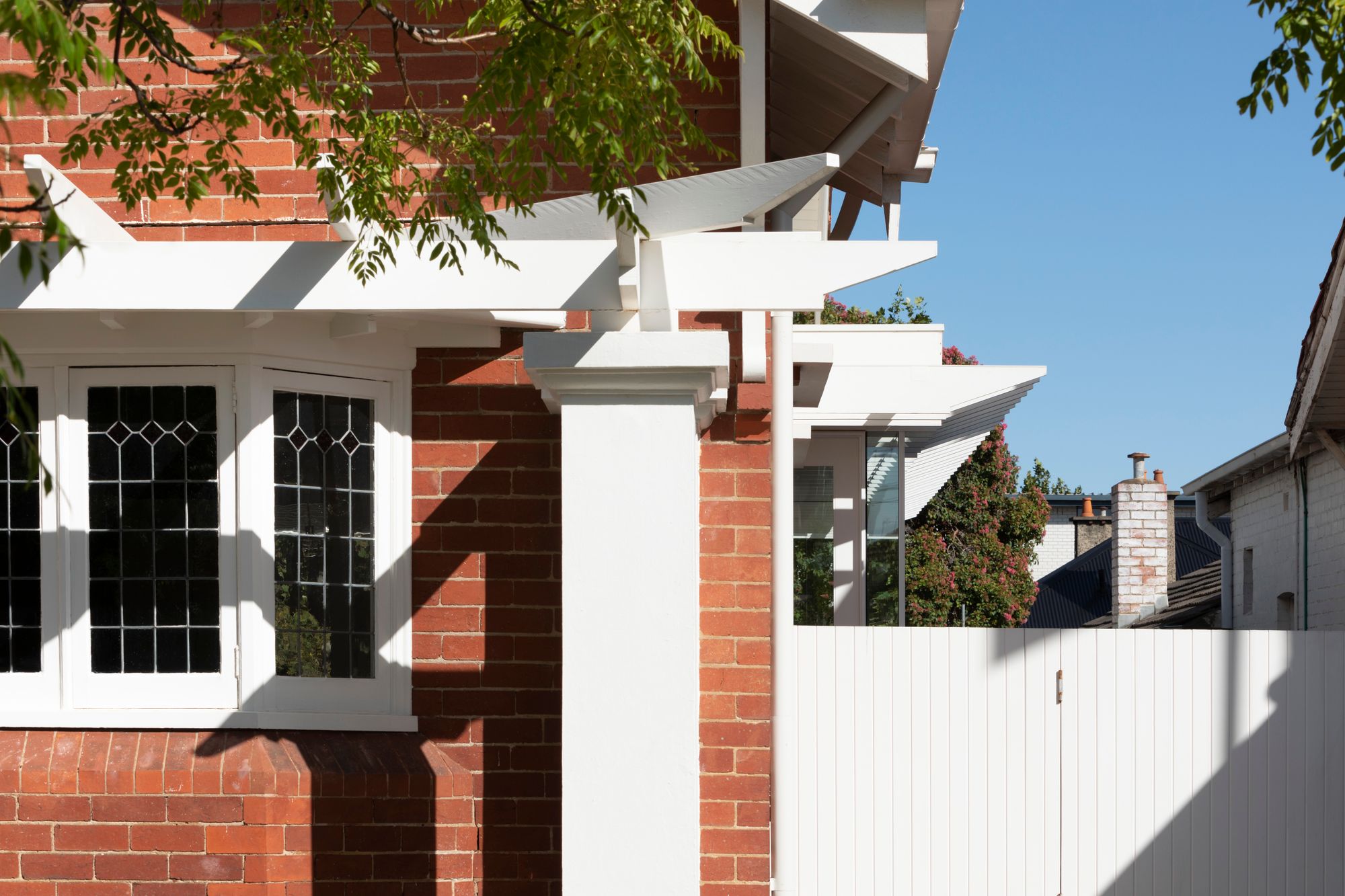Elwood House by AM Architecture showing heritage front details of the home