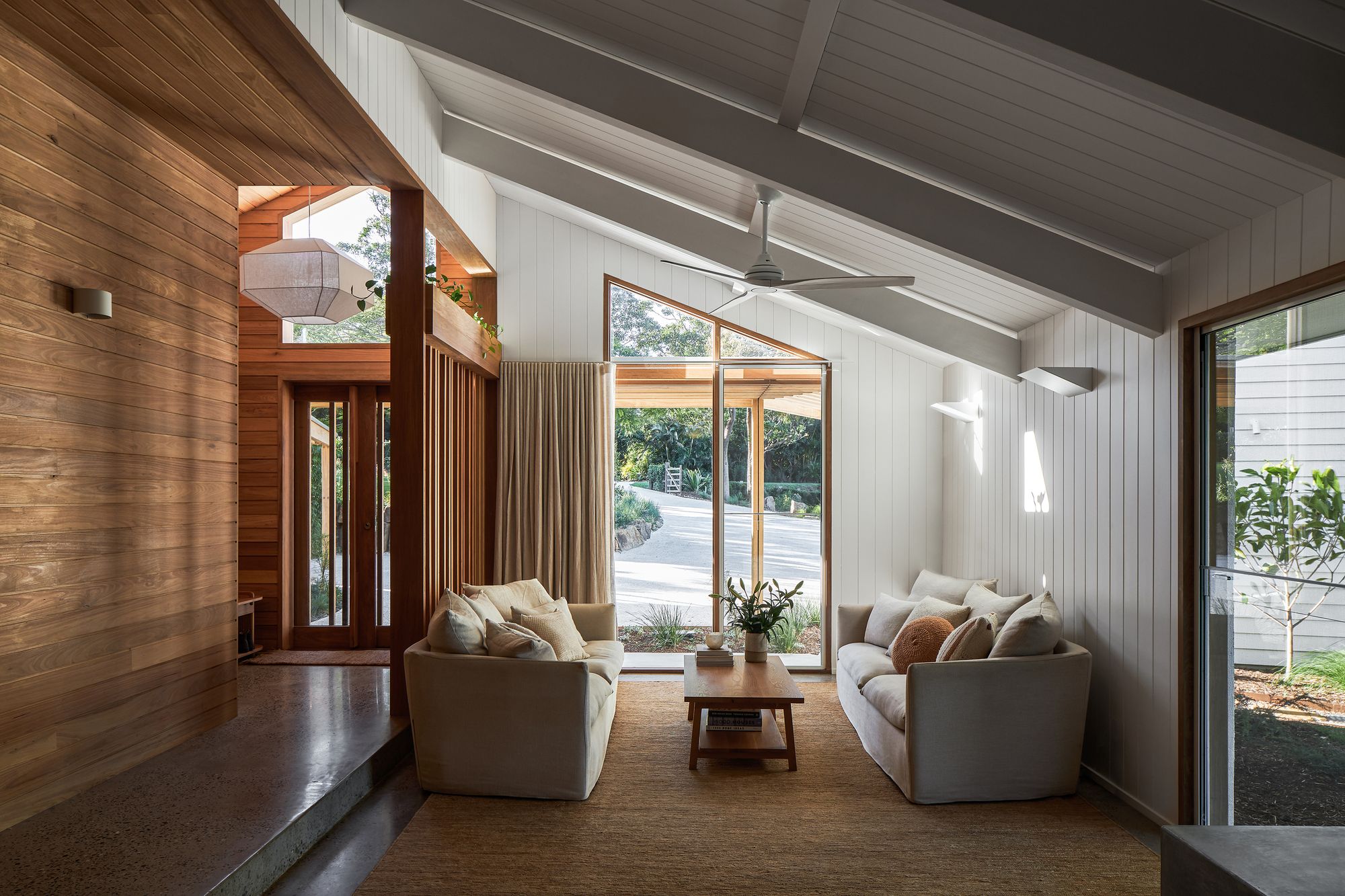 The Caretaker's by Aphora Architecture showing an interior view of the living room