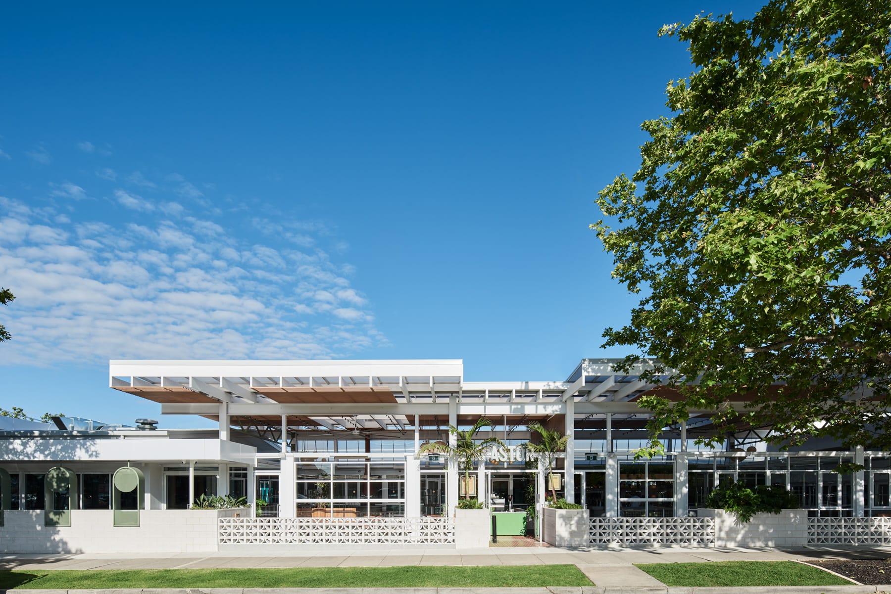 Astor Hotel by Techne showing exterior elevation of renovated hotel design