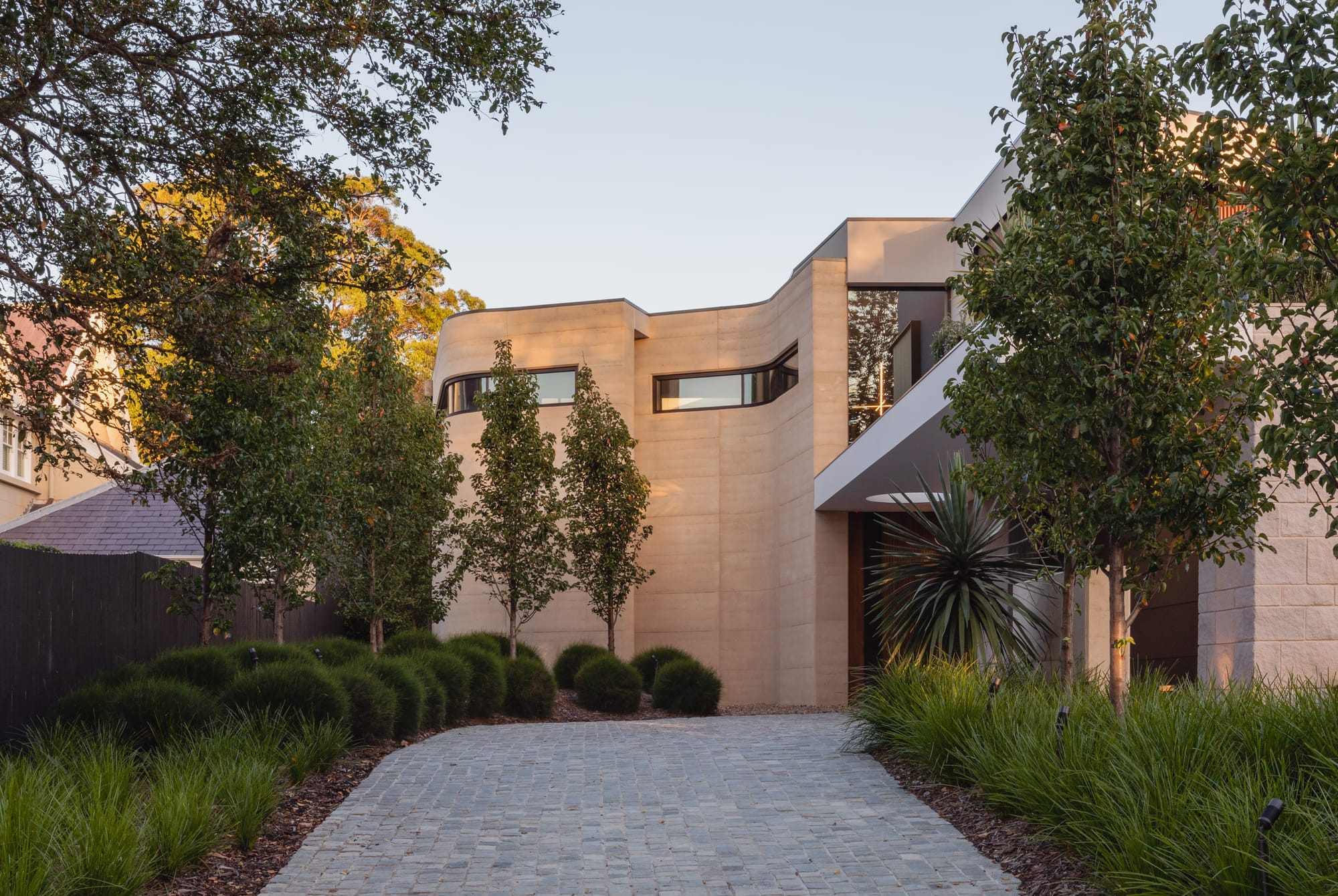 Kenneth Street by Design Studio Group showing the front view of the new home