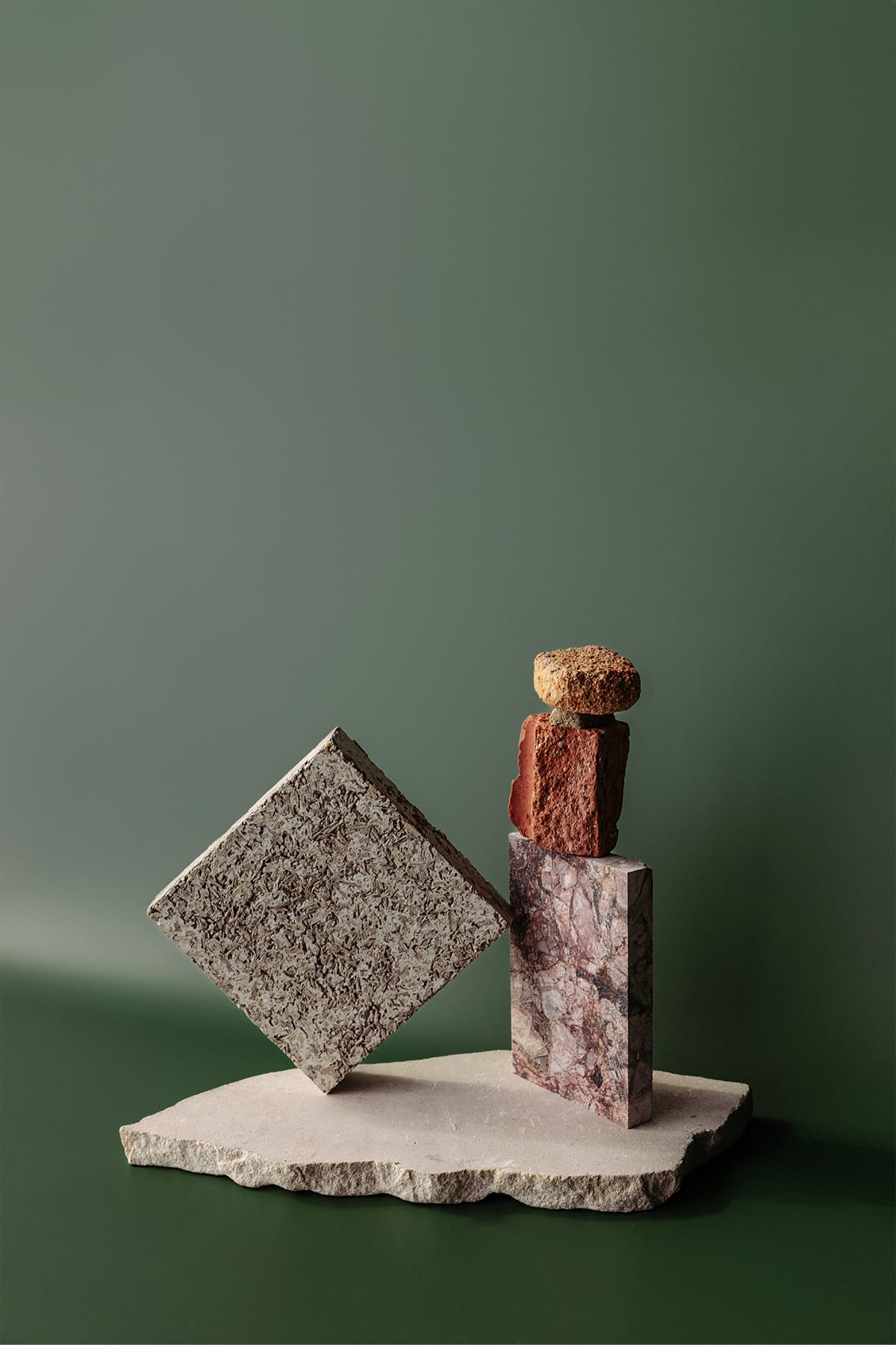 Corymbia by SAHA and Otetto. Render by CHOIRENDER. Pavillion style home with timber clad exterior in green grassy field. 