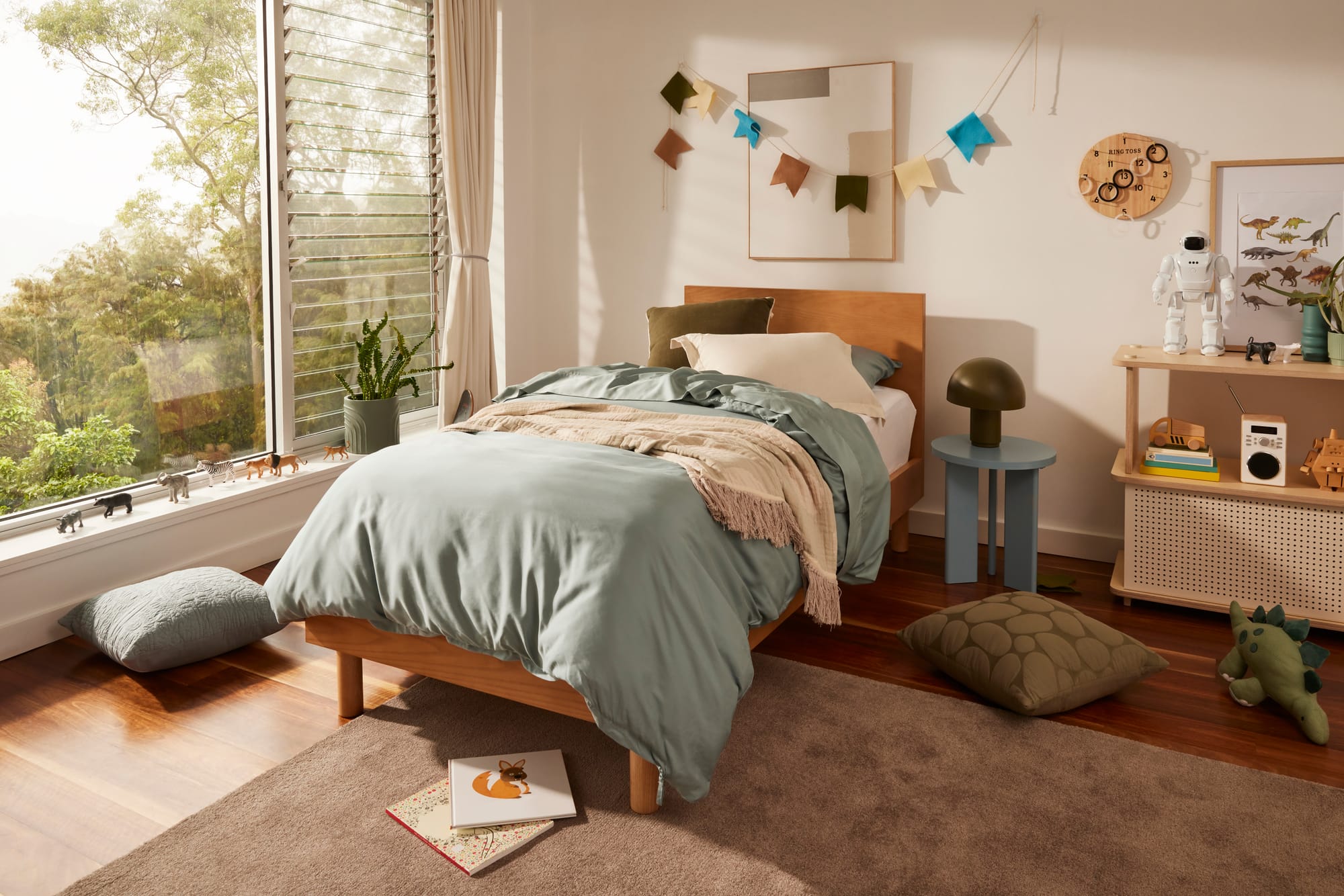 Koala's Balmain Bed Base showing an interior bedroom shot.