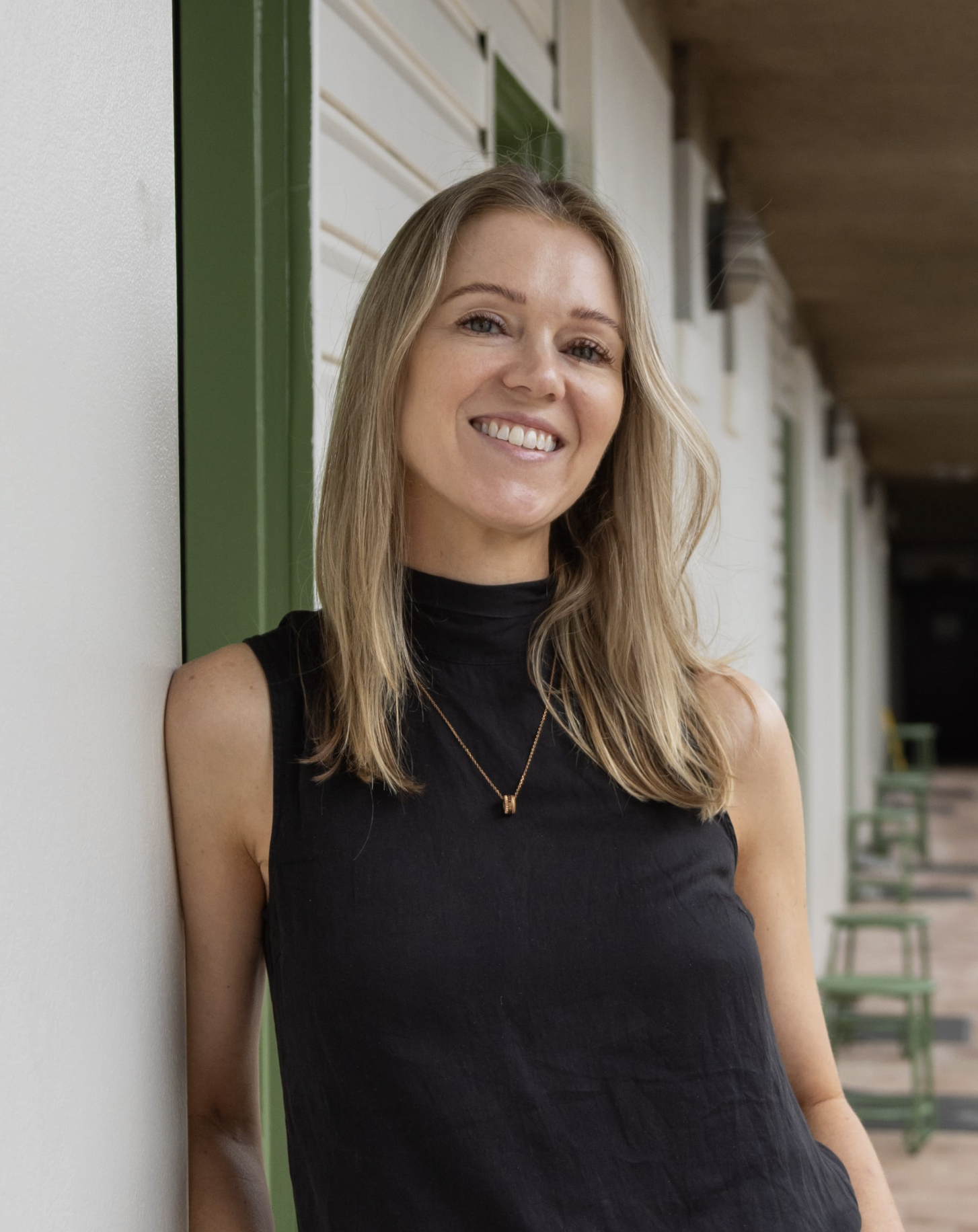 Nicola Millward of Nx Studio for the CO-architecture Accelerator Program. Blonde woman in black shirt smiling.