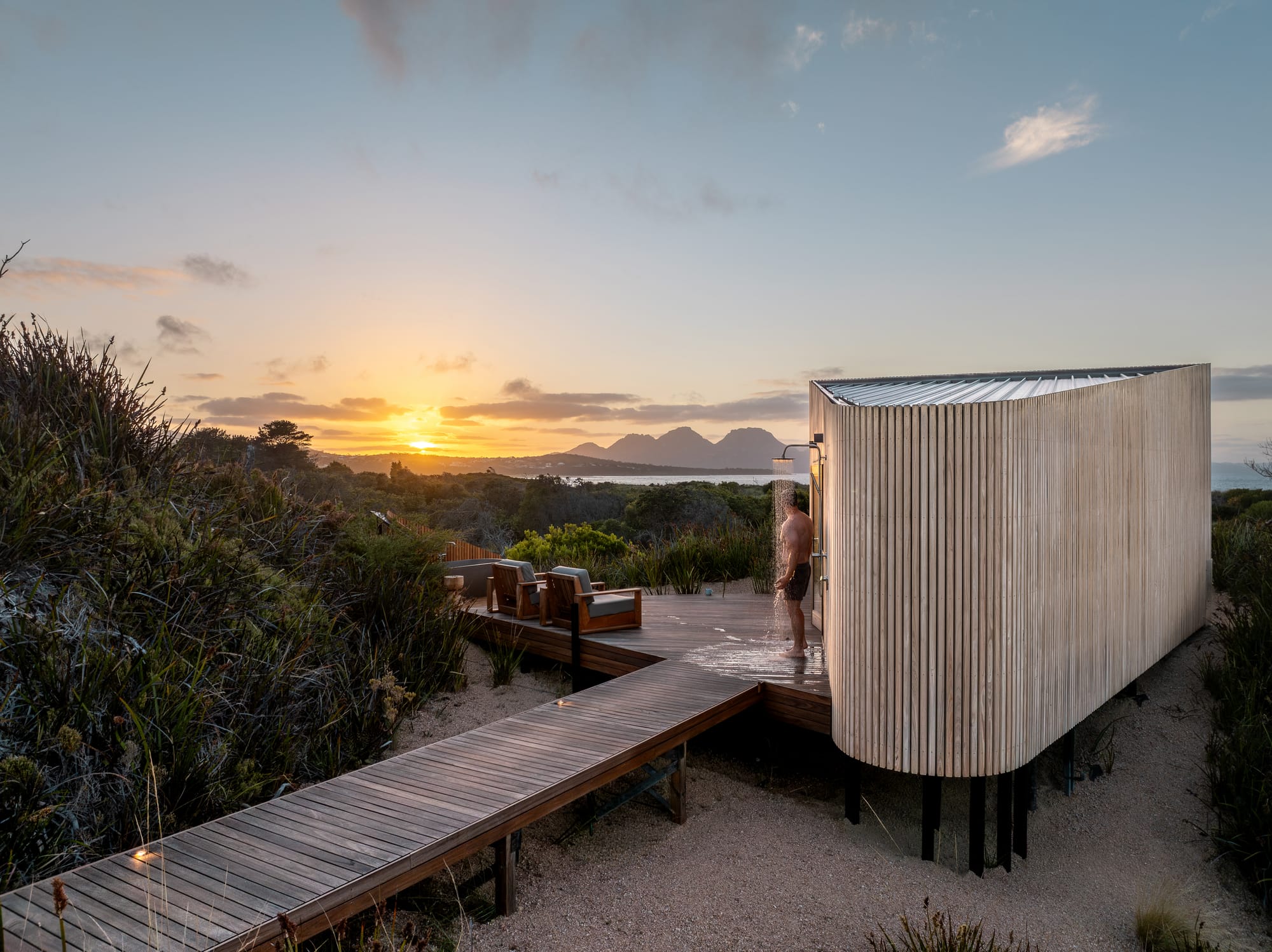 A timber cabin in the Tasmanian wilderness called Studio Tasmania.