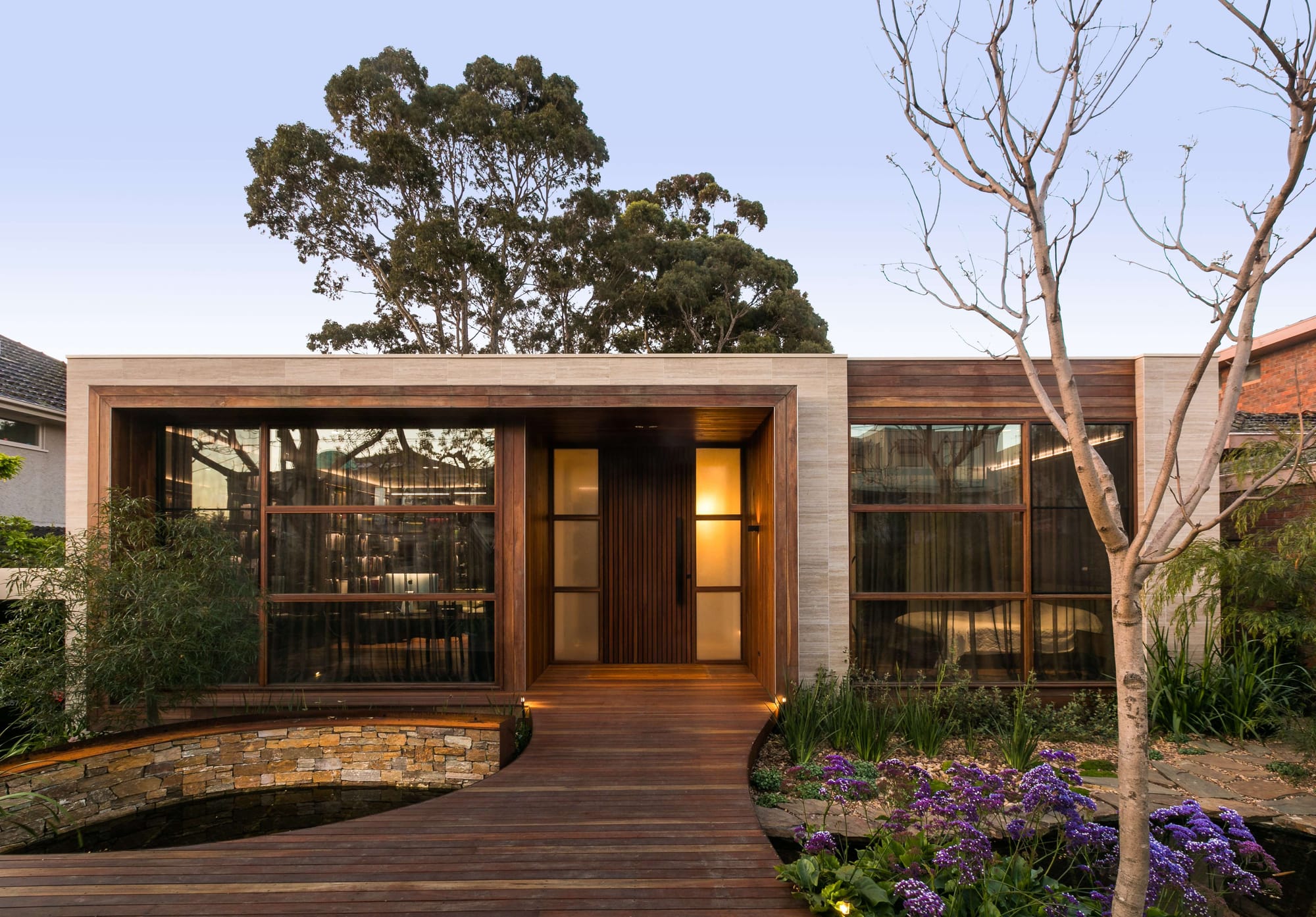Contemporary architect-designed home exterior highlighting design intent and builder craftsmanship in final construction