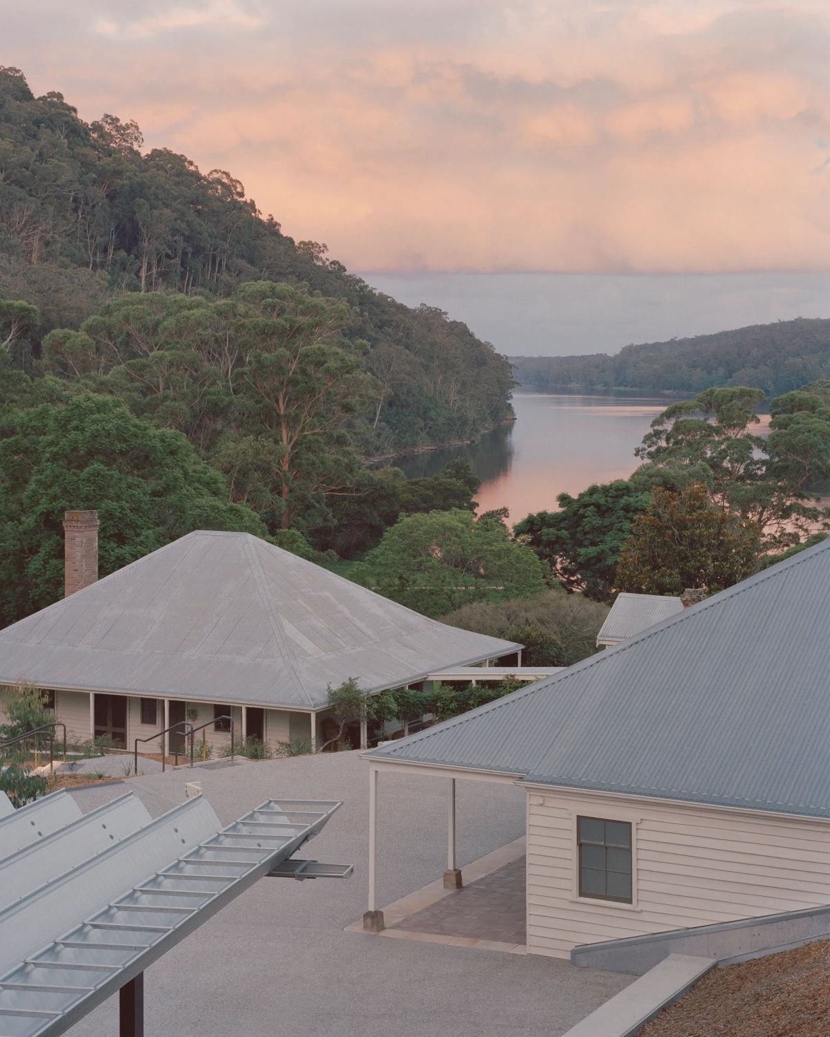 Bundanon site looking out over Shoalhaven River