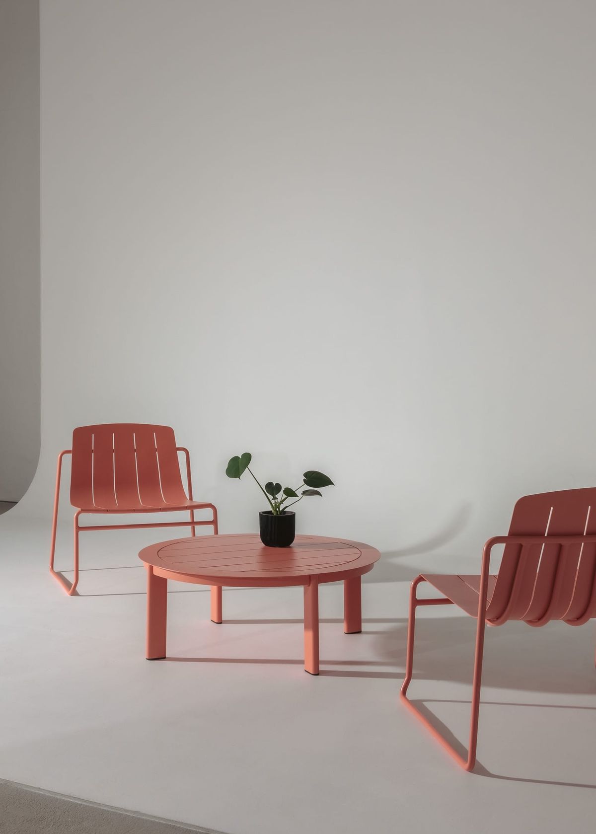 Franka Outdoor:  Harper Outdoor Coffee Table & Frankie Outdoor Lounge Chair. Photograph copyright of Franka