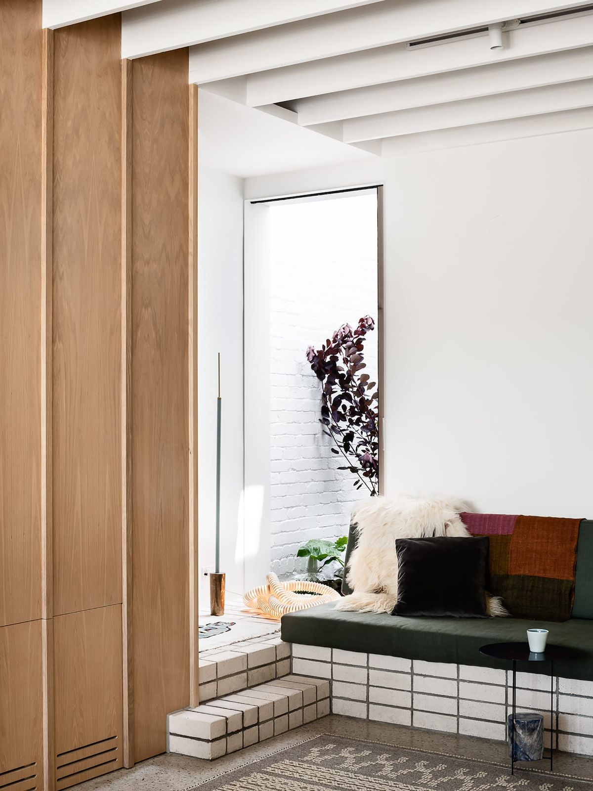 Storybook House by Folk Architects. Phtography by Tom Blachford. Portrait image of residential living space. 