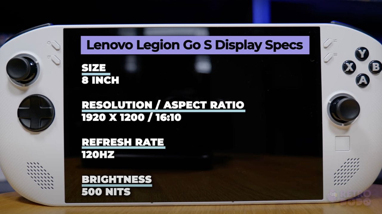 A picture showing specs listed in the text below
