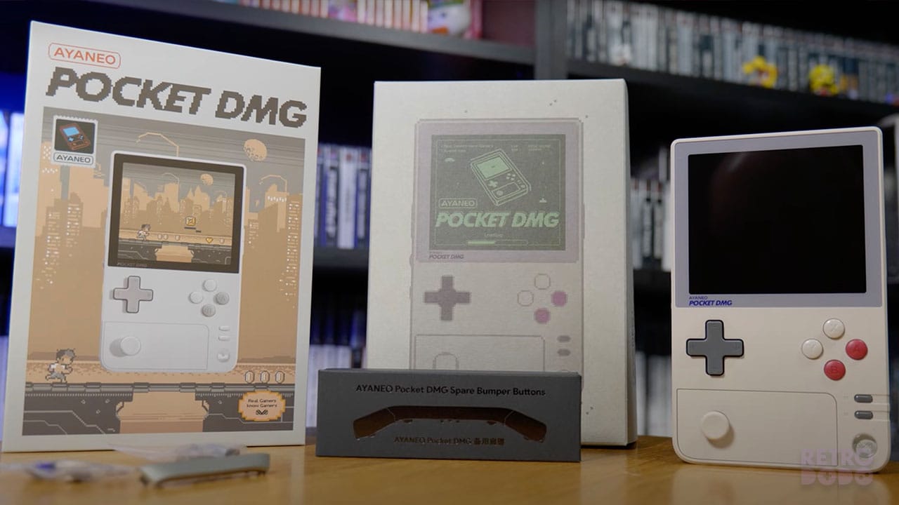 Packaging for the AYANEO Pocket DMG