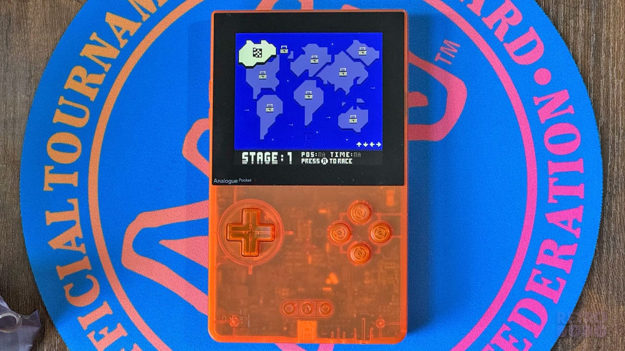 Hero GP Stage selection screen