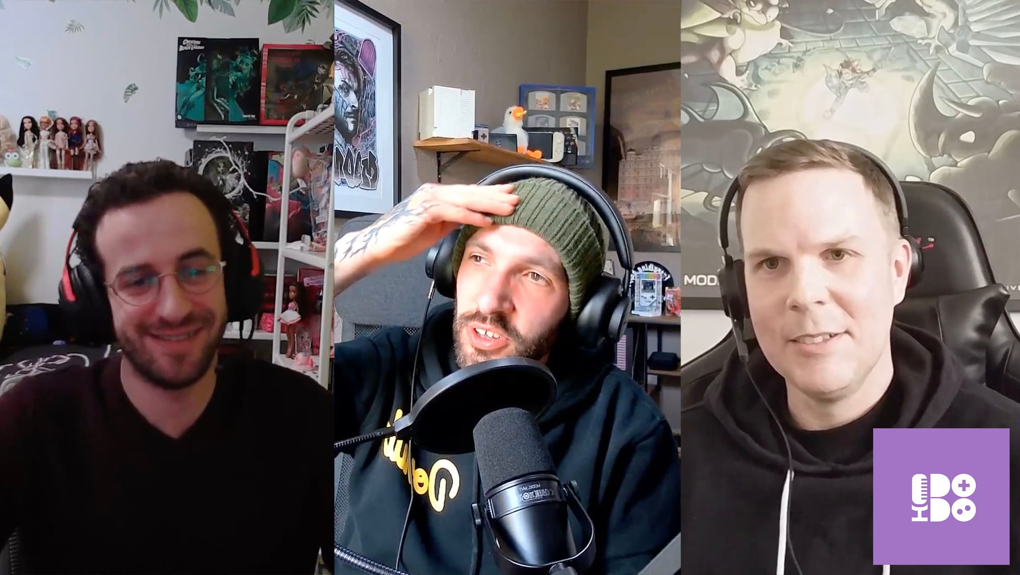 Bumbiss, Seb, and Chris on the Retro Dodo Podcast