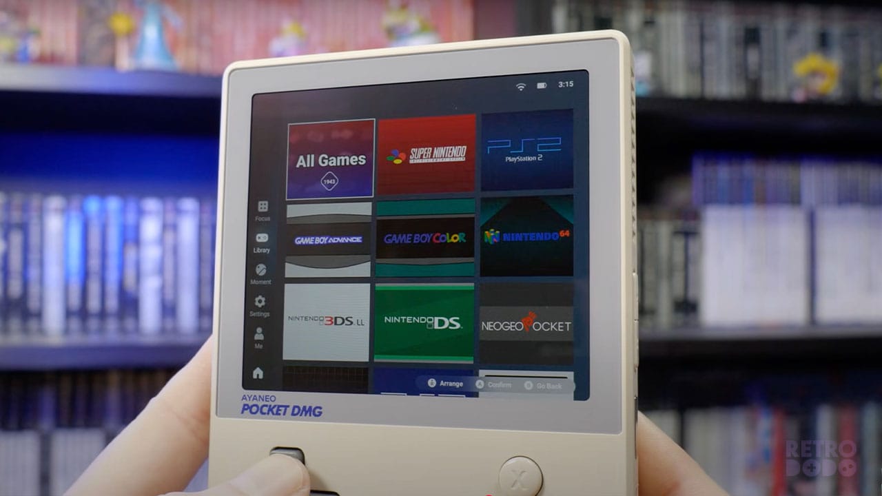 The AYASPACE console selection screen