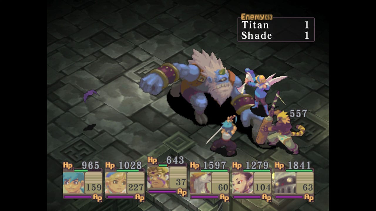 Breath of Fire IV battle gameplay