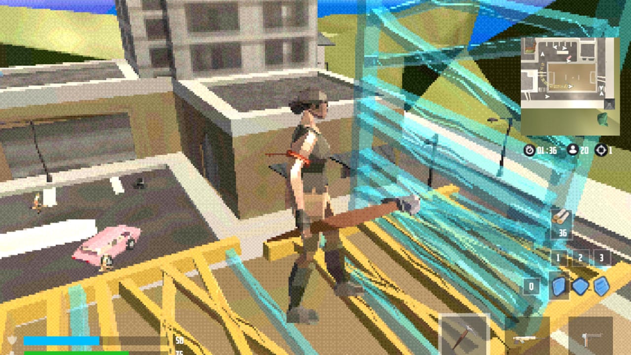 Building in the Fortnite Demake