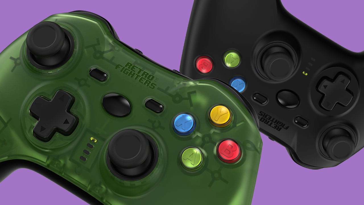 Green abd Black Hunter 360 controllers