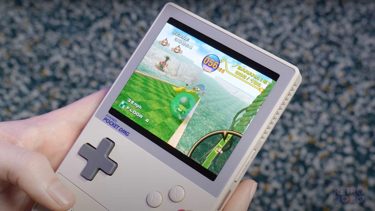 Super Monkey Ball emulated on the Pocket DMG