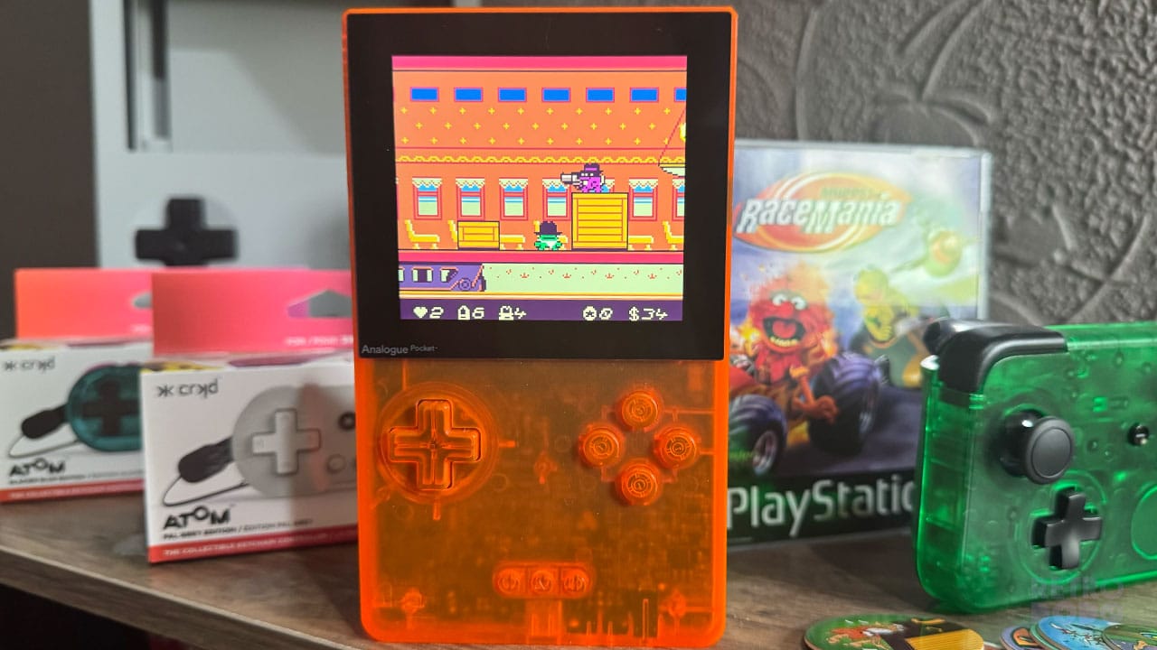 Kero Kero on a train with a pink rat