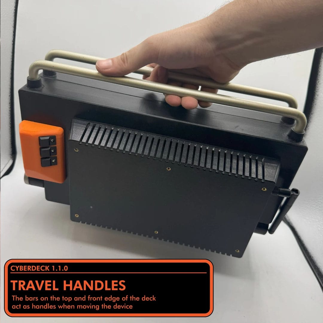 A laptop briefcase folded up