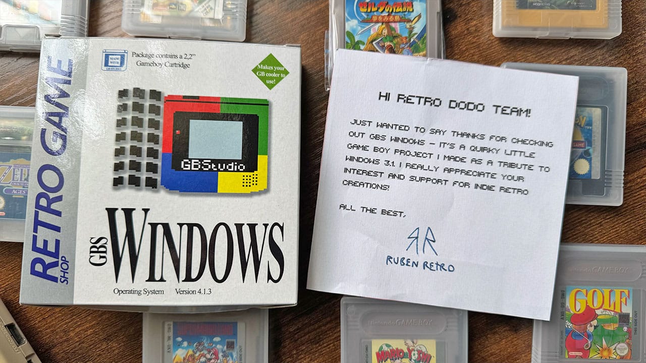 GBS Windows box and a thankyou note