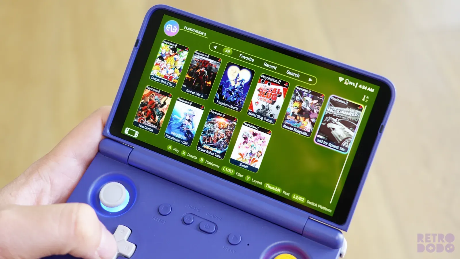 Retroid Pocket Flip 2 PS2 Library