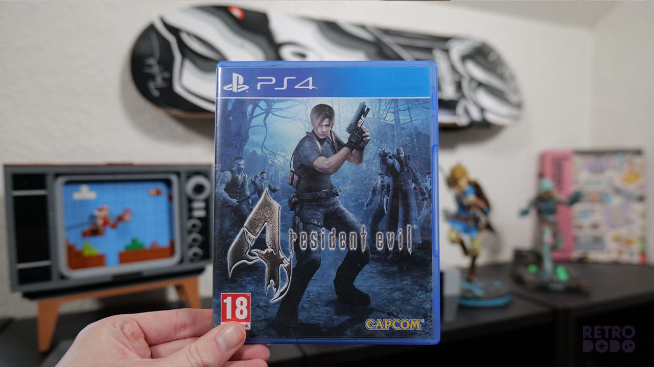 Rob holding Resident Evil 4