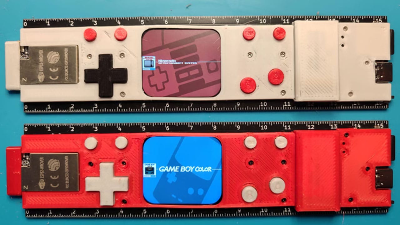 Two colour schemes for the Retro-Ruler